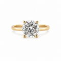 14K Gold Certified 2.00ct Round Brilliant Lab-Grown Diamond Solitaire Ring