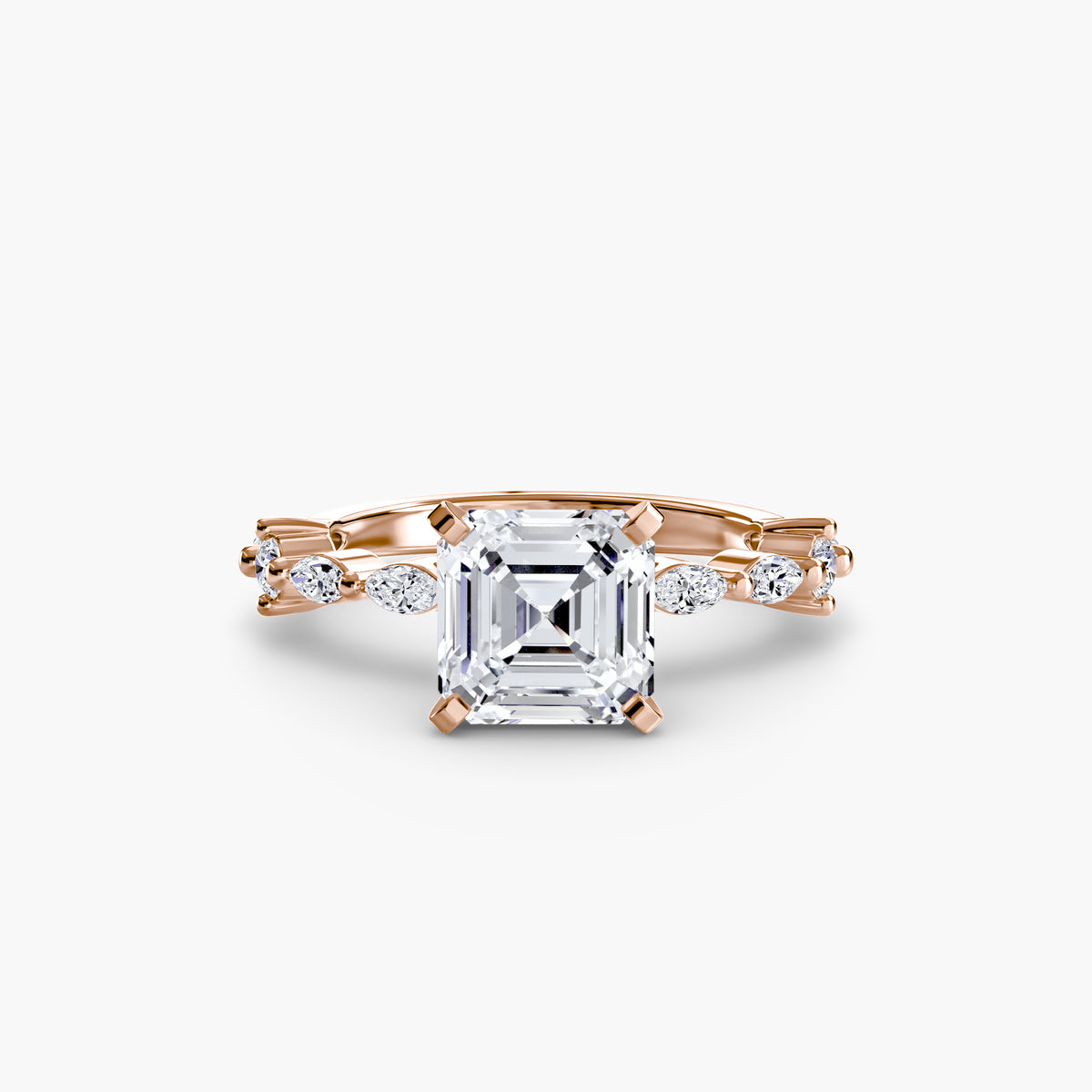 Eternity-Style Pavé Engagement Ring – The Colette