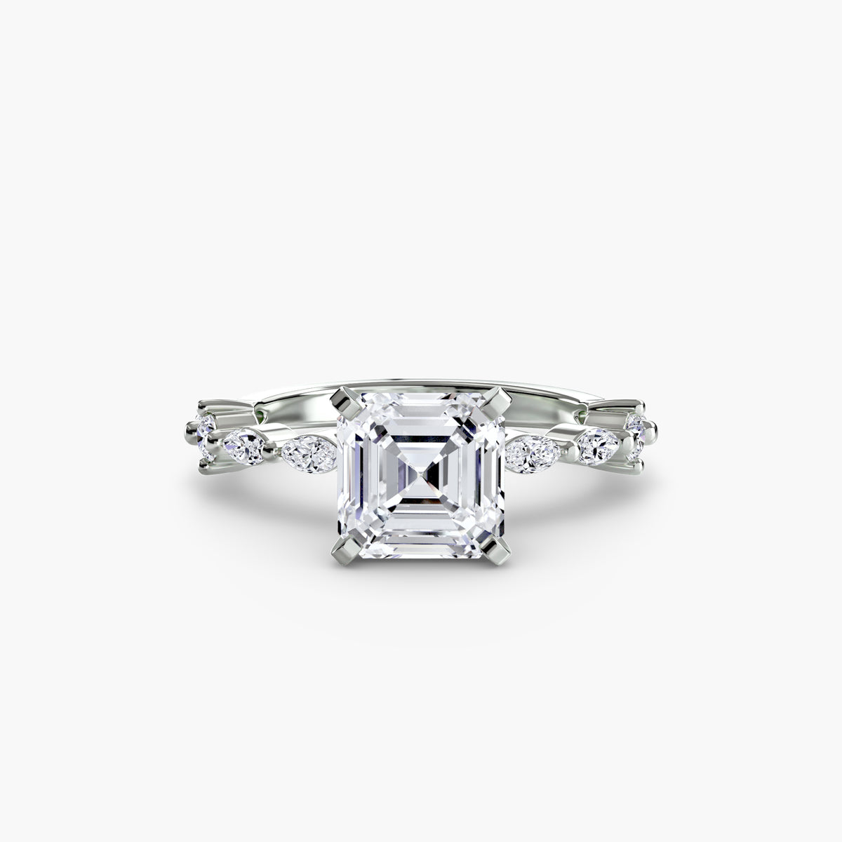 Eternity-Style Pavé Engagement Ring – The Colette