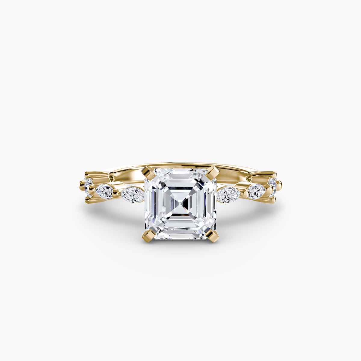 Eternity-Style Pavé Engagement Ring – The Colette