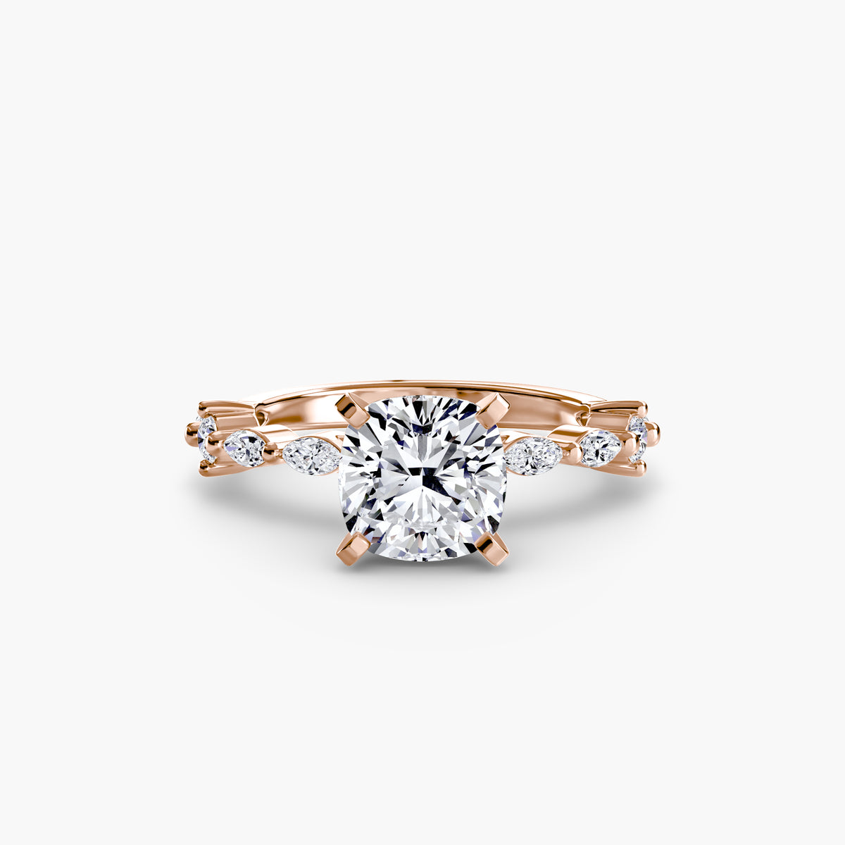 Eternity-Style Pavé Engagement Ring – The Colette