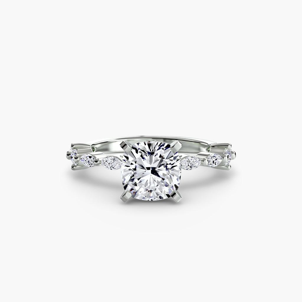 Eternity-Style Pavé Engagement Ring – The Colette