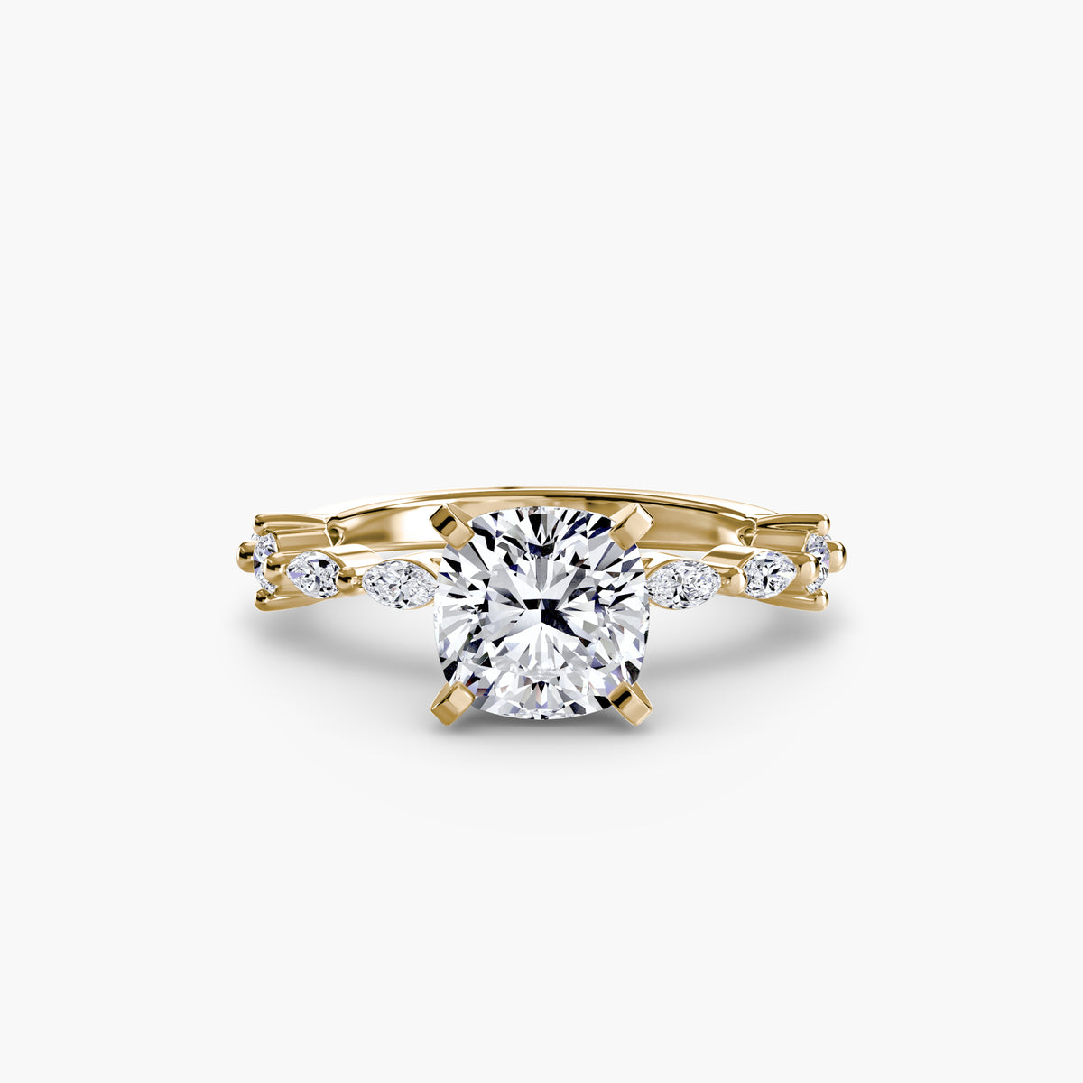 Eternity-Style Pavé Engagement Ring – The Colette