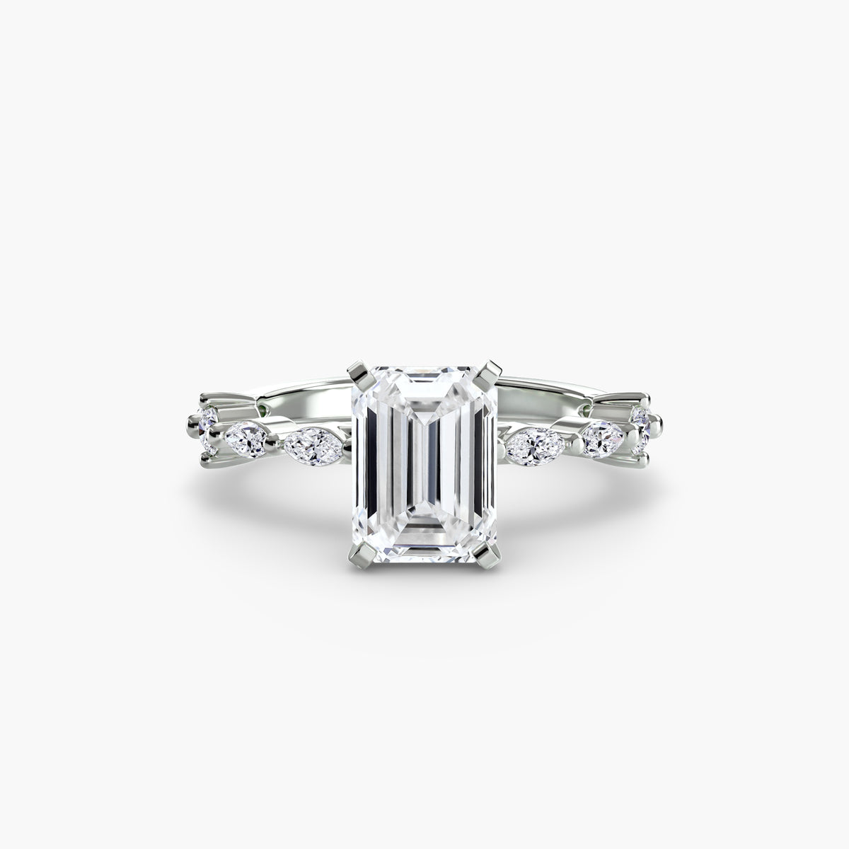 Eternity-Style Pavé Engagement Ring – The Colette