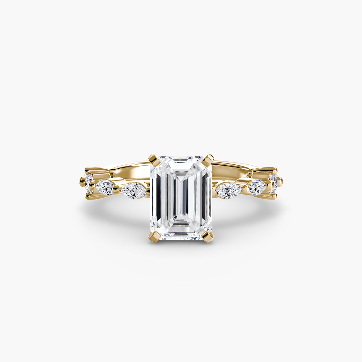 Eternity-Style Pavé Engagement Ring – The Colette