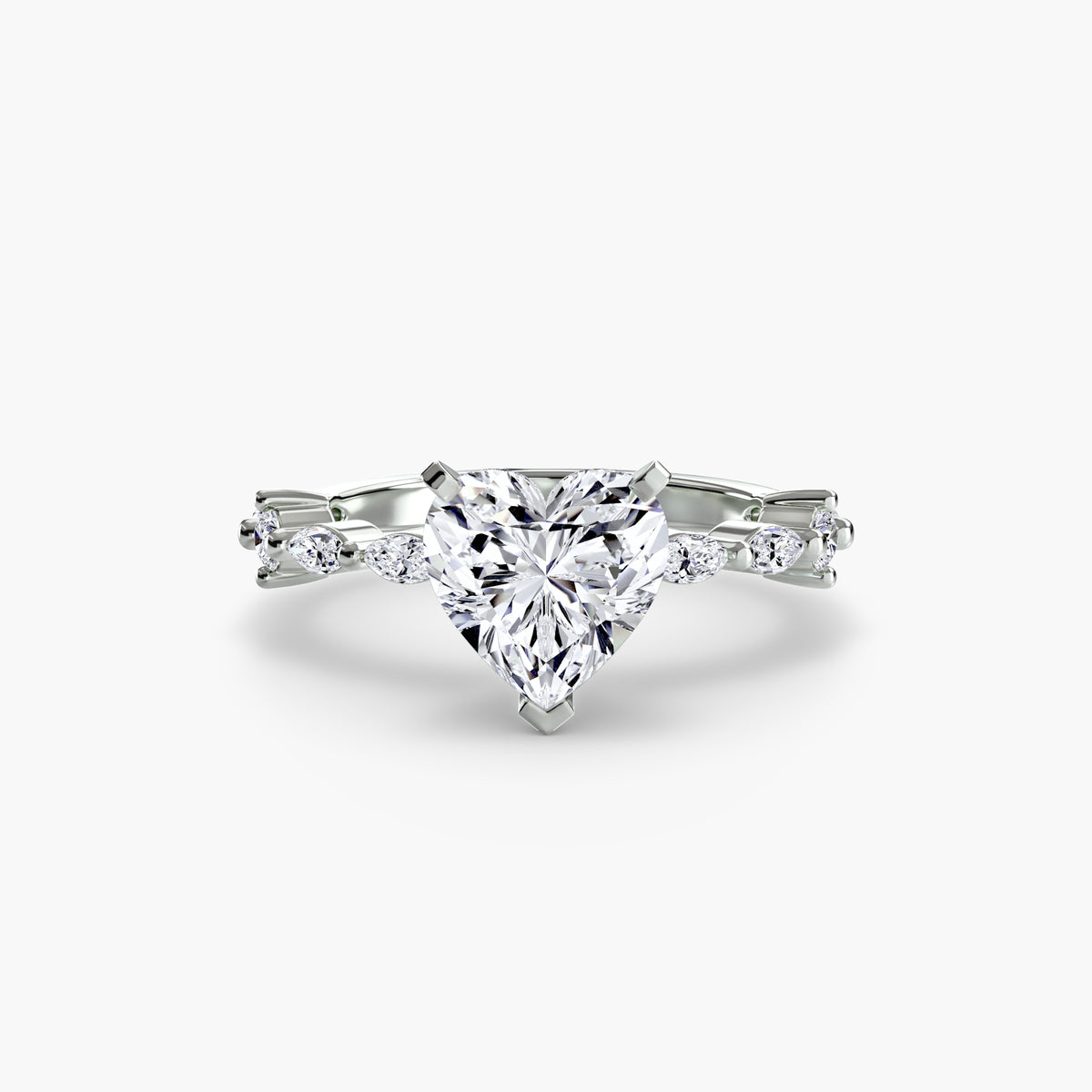 Eternity-Style Pavé Engagement Ring – The Colette