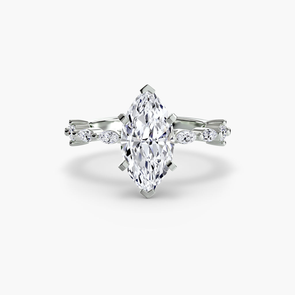 Eternity-Style Pavé Engagement Ring – The Colette