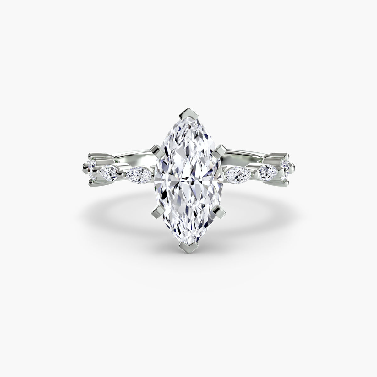 Eternity-Style Pavé Engagement Ring – The Colette