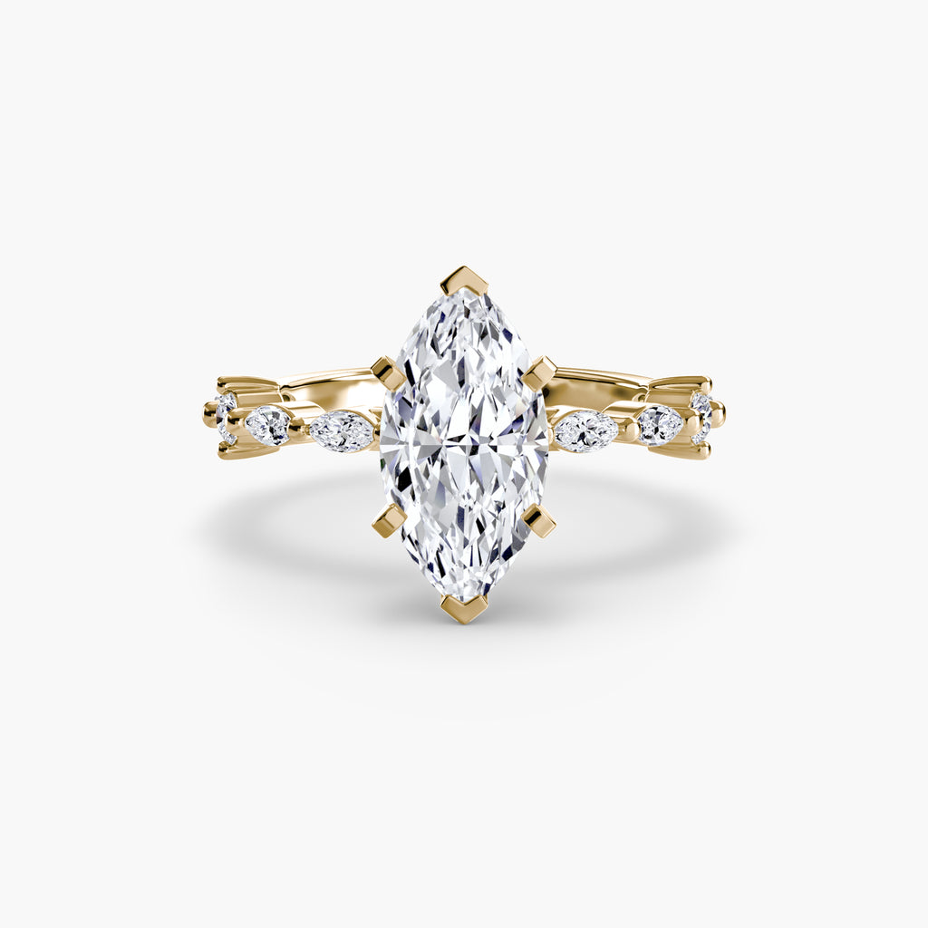 Eternity-Style Pavé Engagement Ring – The Colette