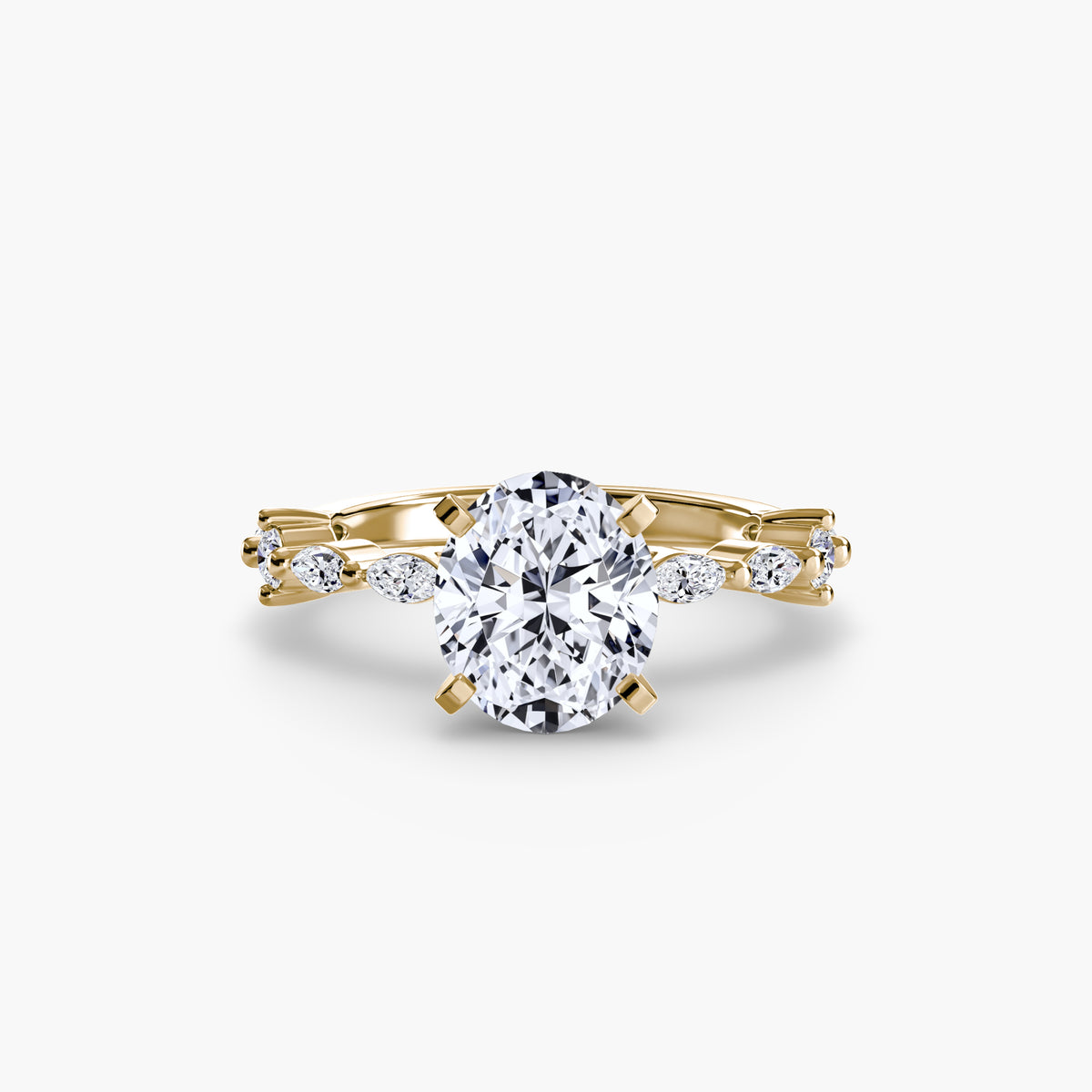 Eternity-Style Pavé Engagement Ring – The Colette