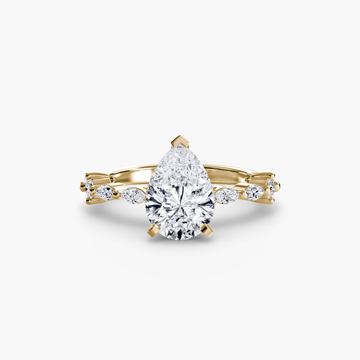 Eternity-Style Pavé Engagement Ring – The Colette