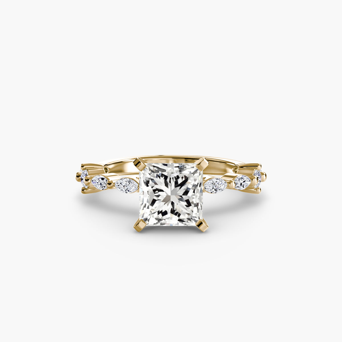 Eternity-Style Pavé Engagement Ring – The Colette