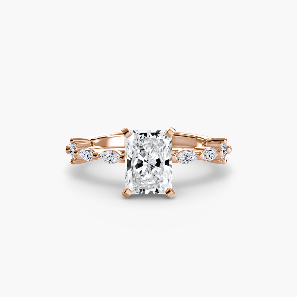 Eternity-Style Pavé Engagement Ring – The Colette
