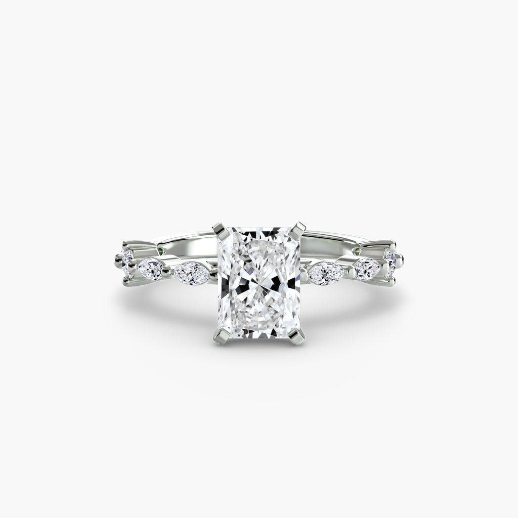 Eternity-Style Pavé Engagement Ring – The Colette
