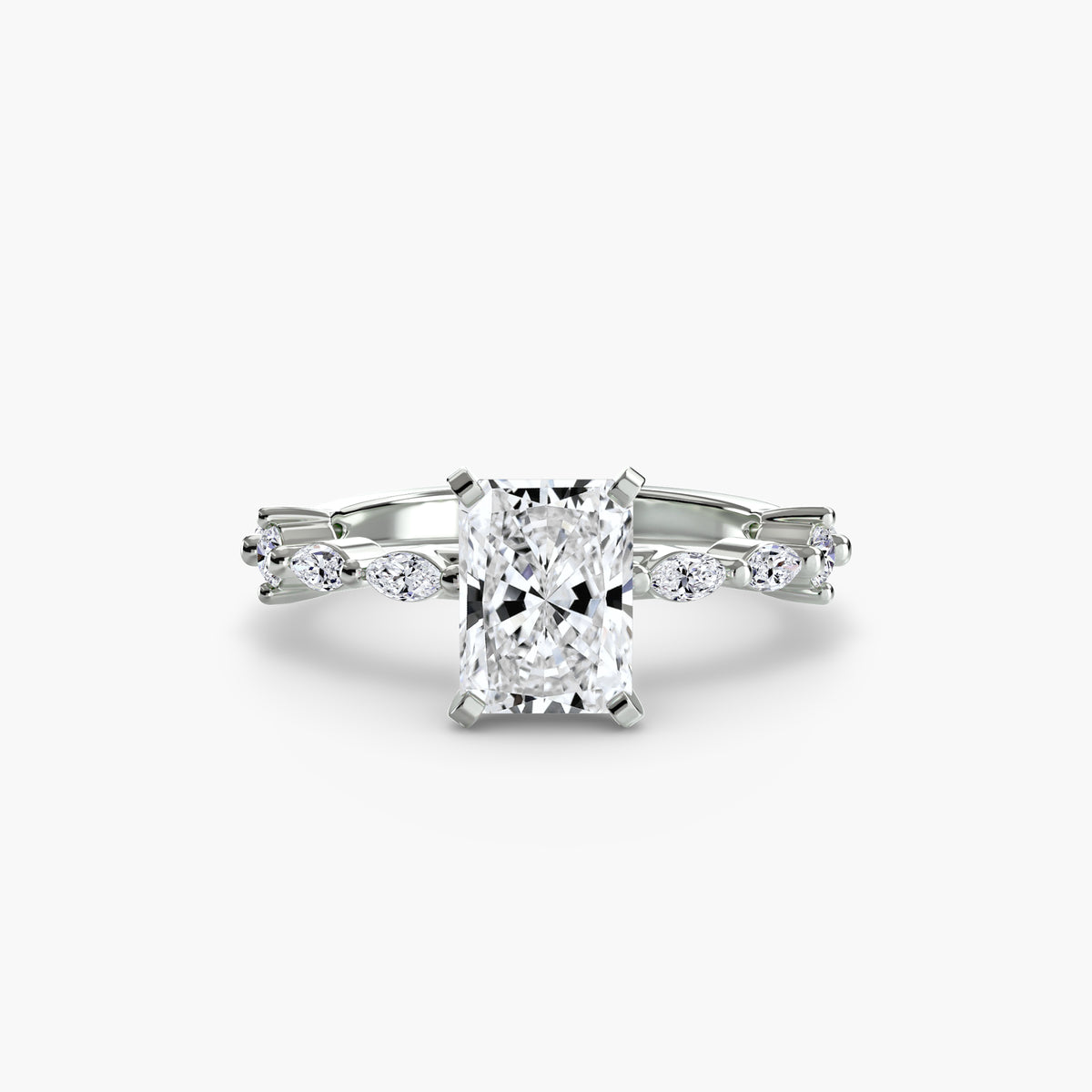 Eternity-Style Pavé Engagement Ring – The Colette