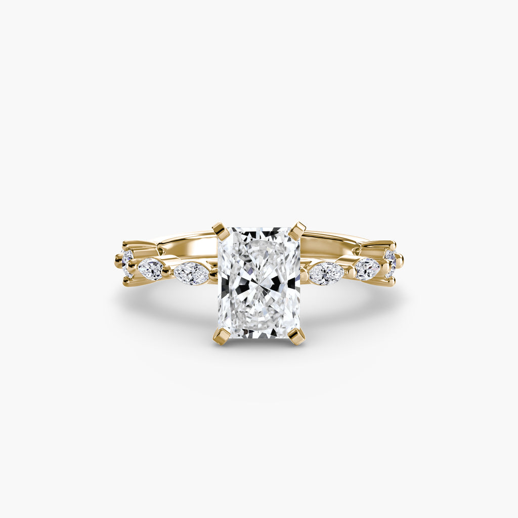 Eternity-Style Pavé Engagement Ring – The Colette