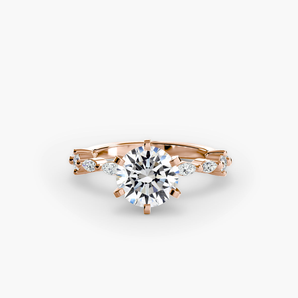 Eternity-Style Pavé Engagement Ring – The Colette