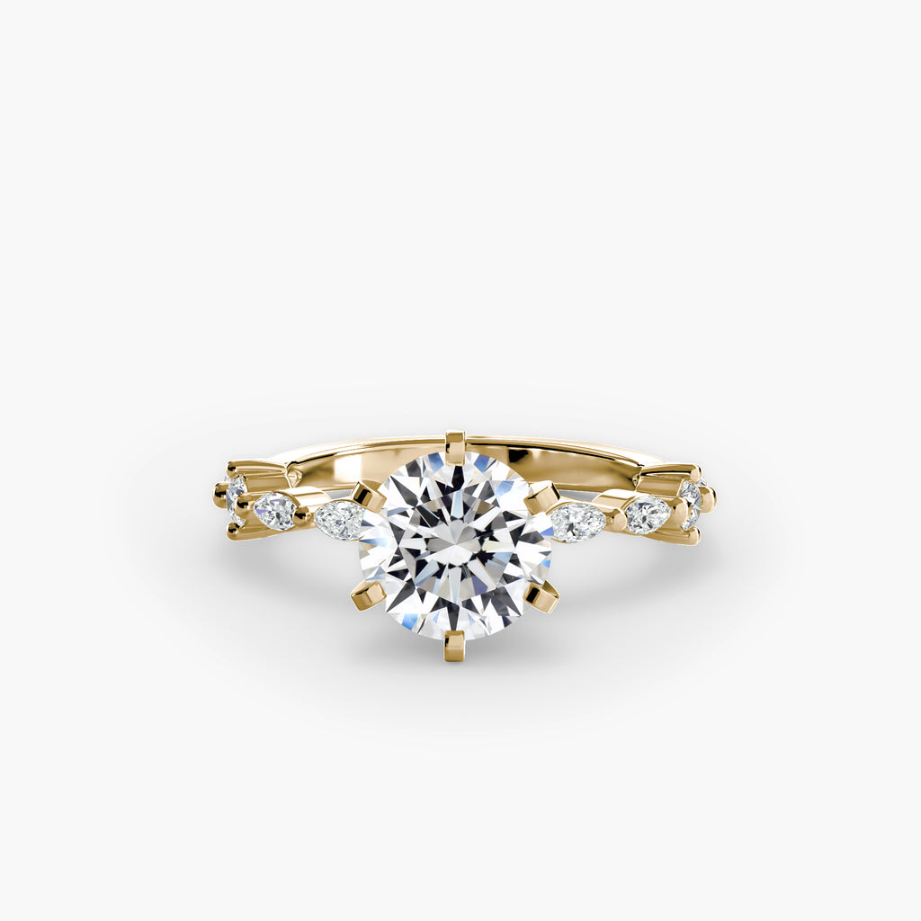 Eternity-Style Pavé Engagement Ring – The Colette