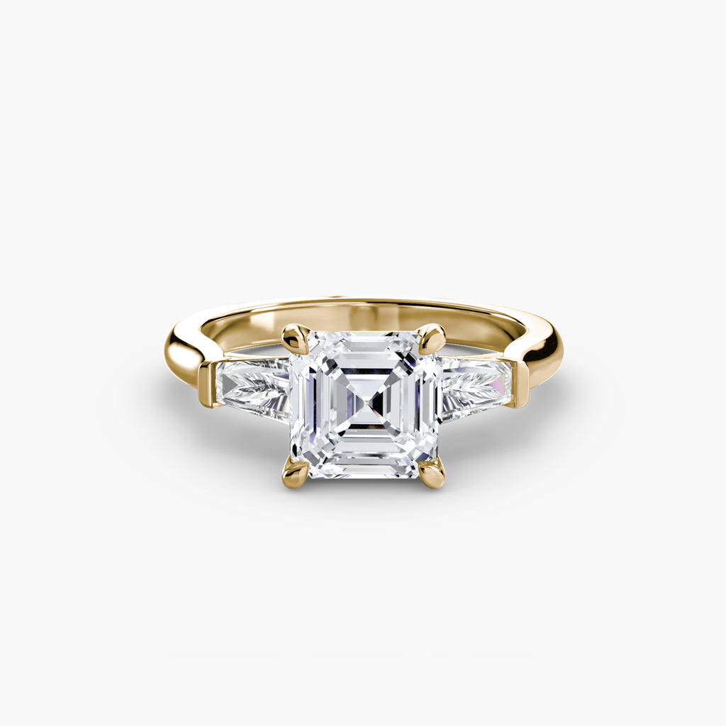 Tapered Baguette Solitaire Engagement Ring – The Noémie