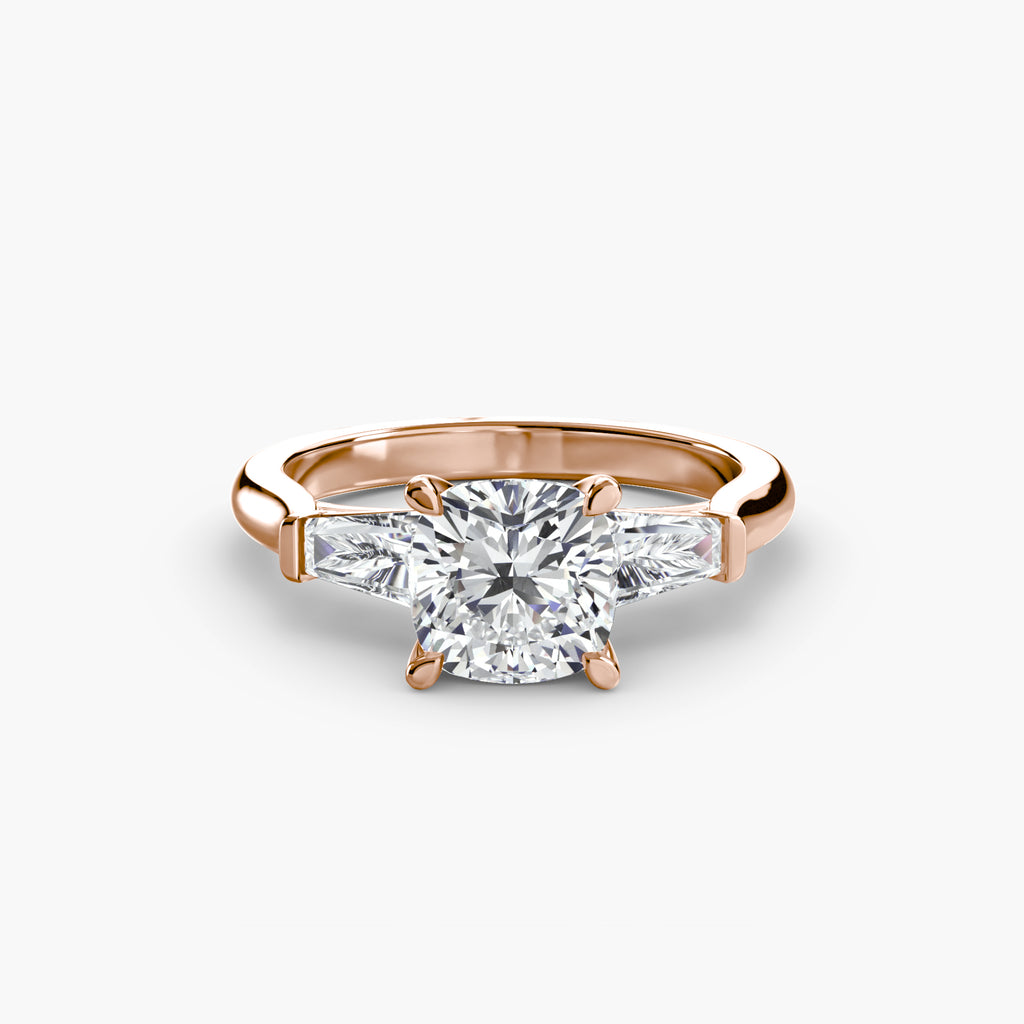 Tapered Baguette Solitaire Engagement Ring – The Noémie