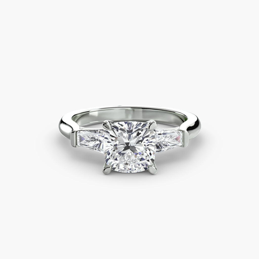 Tapered Baguette Solitaire Engagement Ring – The Noémie