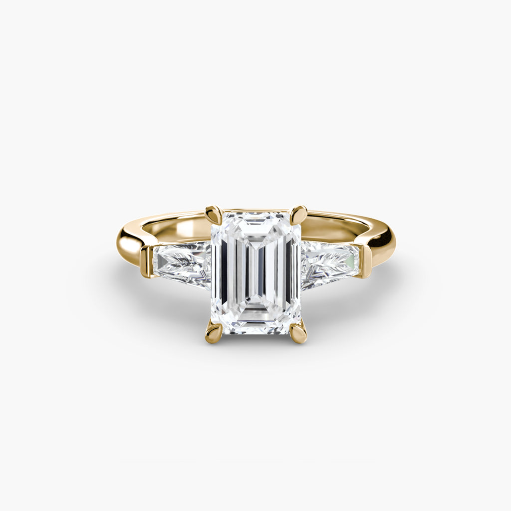 Tapered Baguette Solitaire Engagement Ring – The Noémie