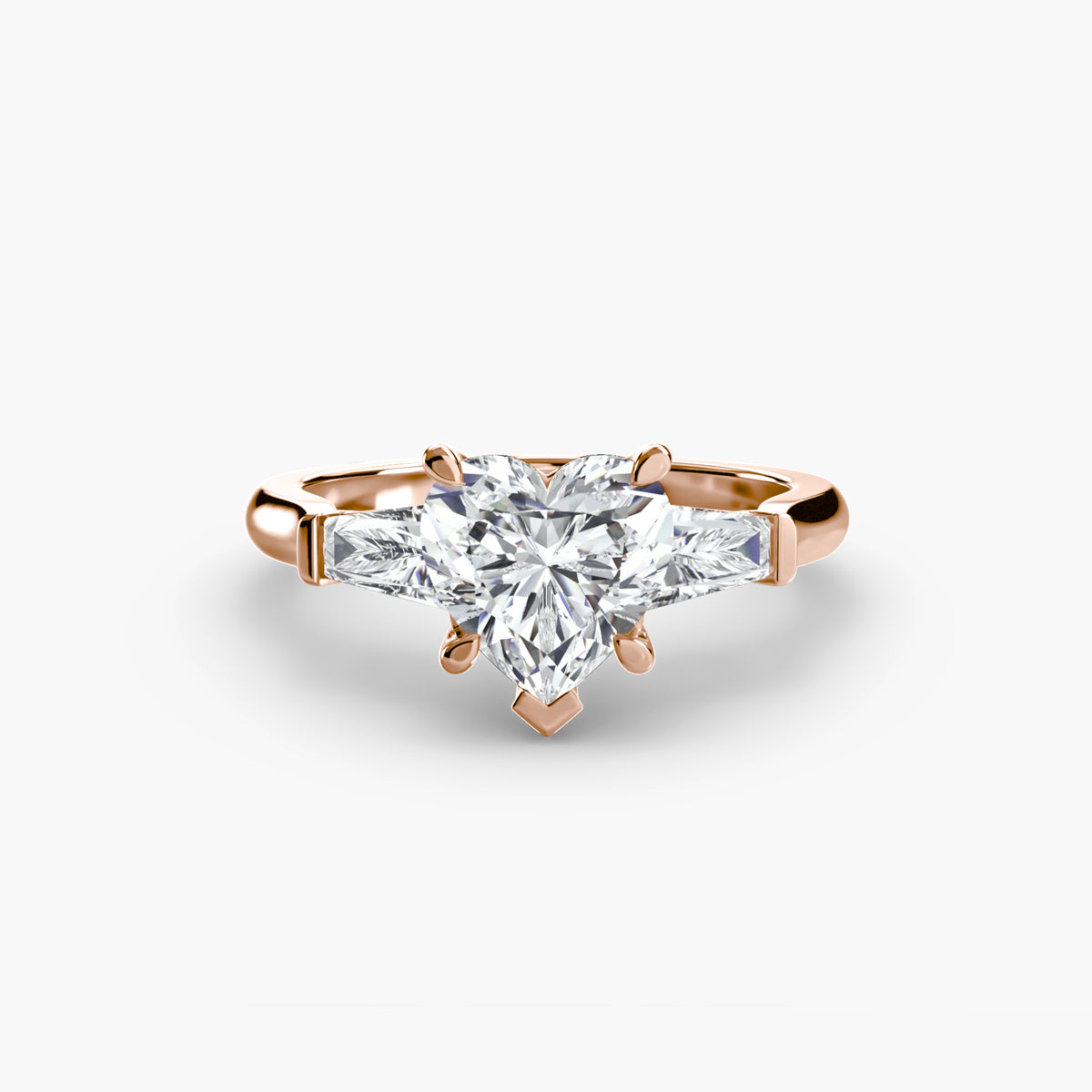 Tapered Baguette Solitaire Engagement Ring – The Noémie