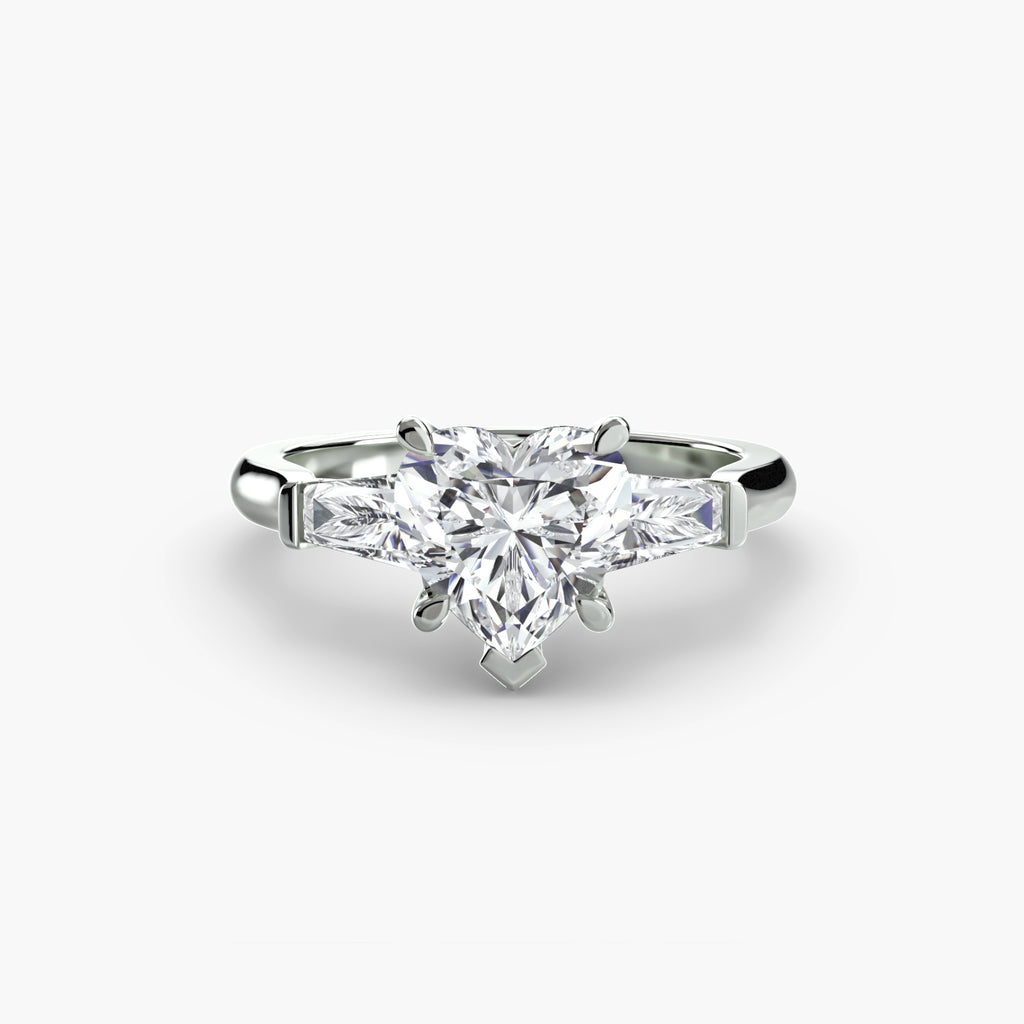 Tapered Baguette Solitaire Engagement Ring – The Noémie