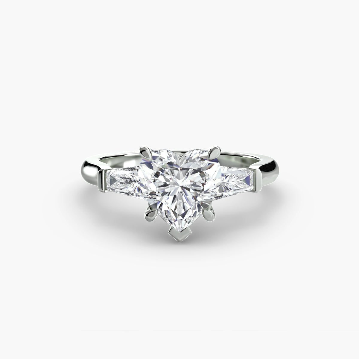 Tapered Baguette Solitaire Engagement Ring – The Noémie