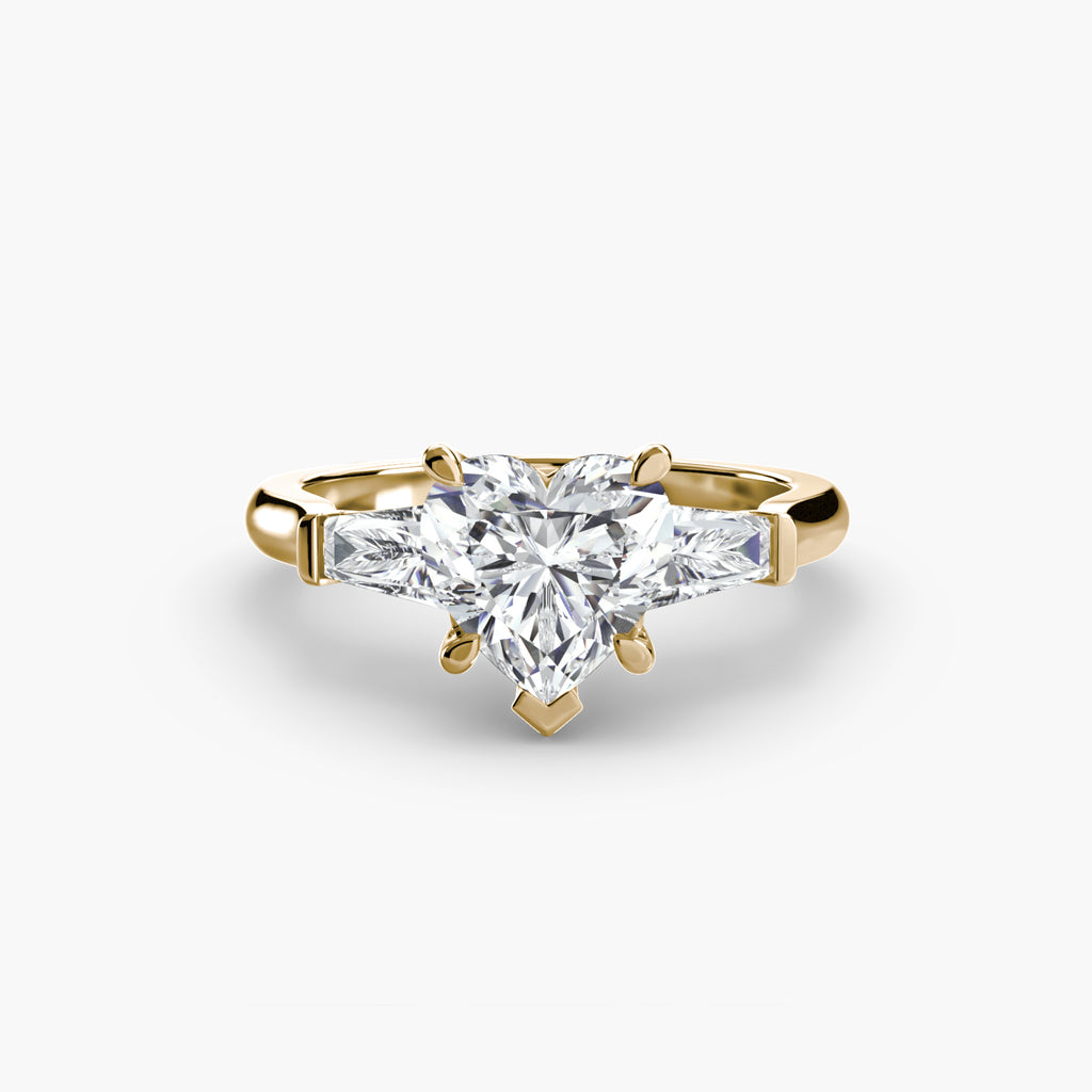 Tapered Baguette Solitaire Engagement Ring – The Noémie