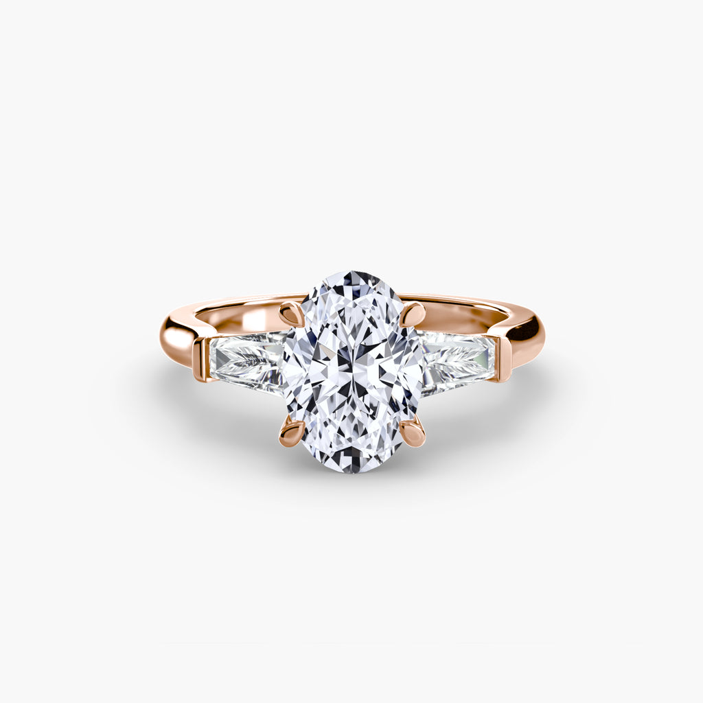 Tapered Baguette Solitaire Engagement Ring – The Noémie