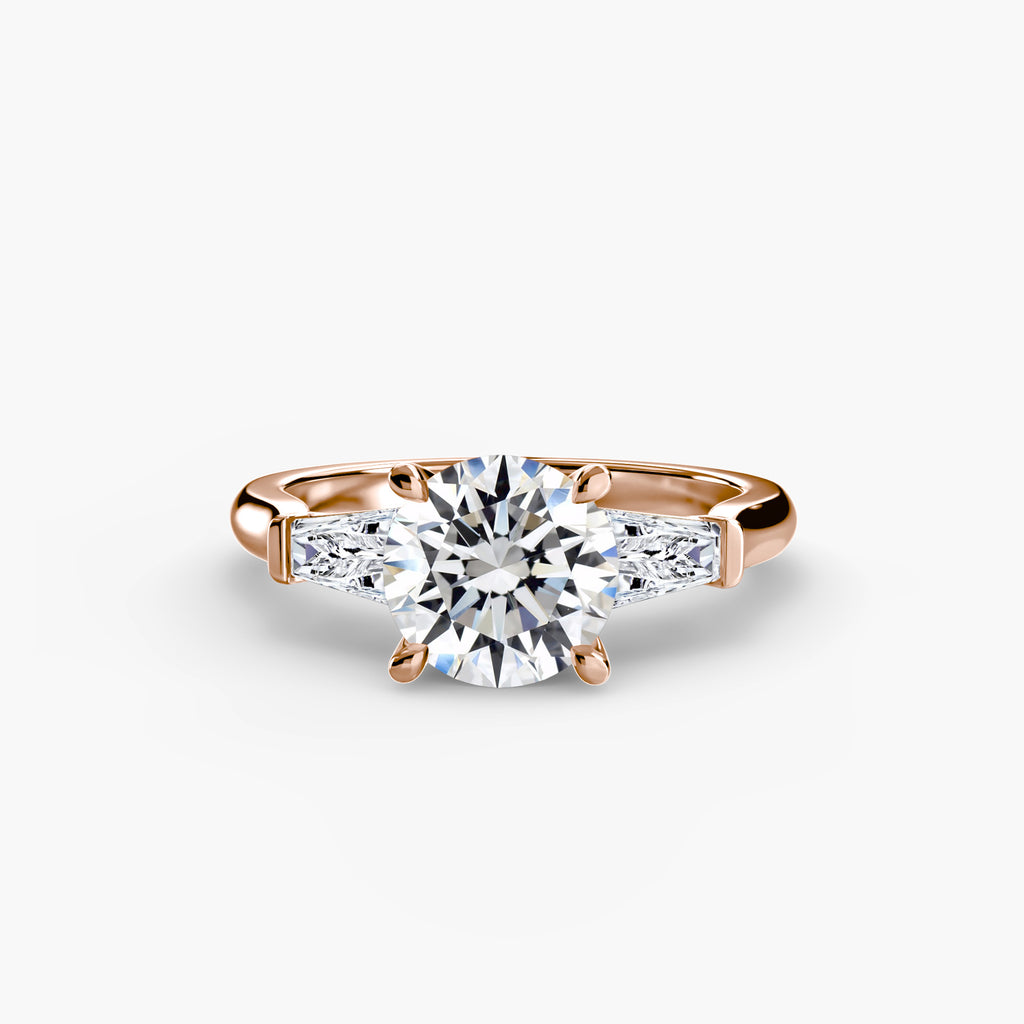 Tapered Baguette Solitaire Engagement Ring – The Noémie