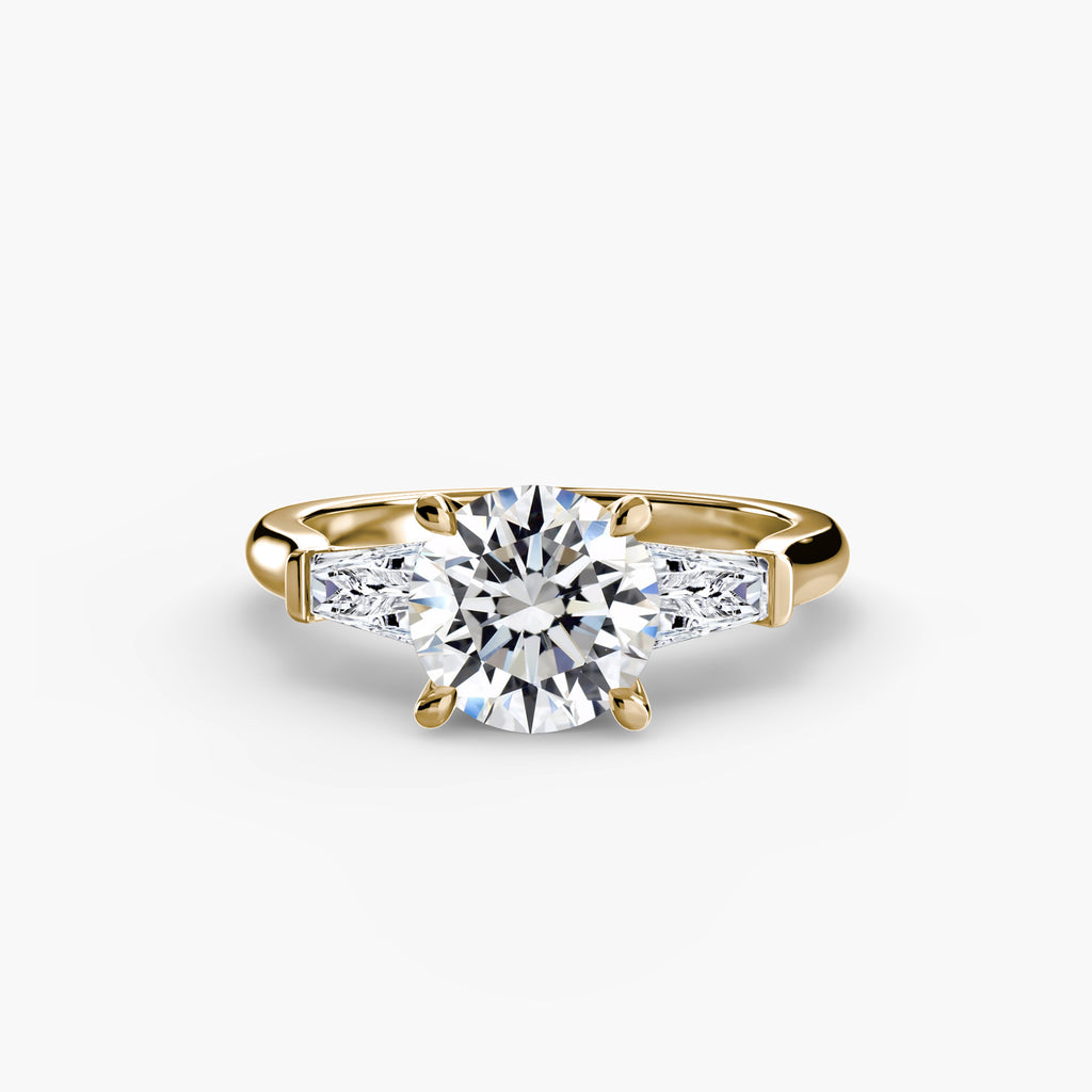 Tapered Baguette Solitaire Engagement Ring – The Noémie