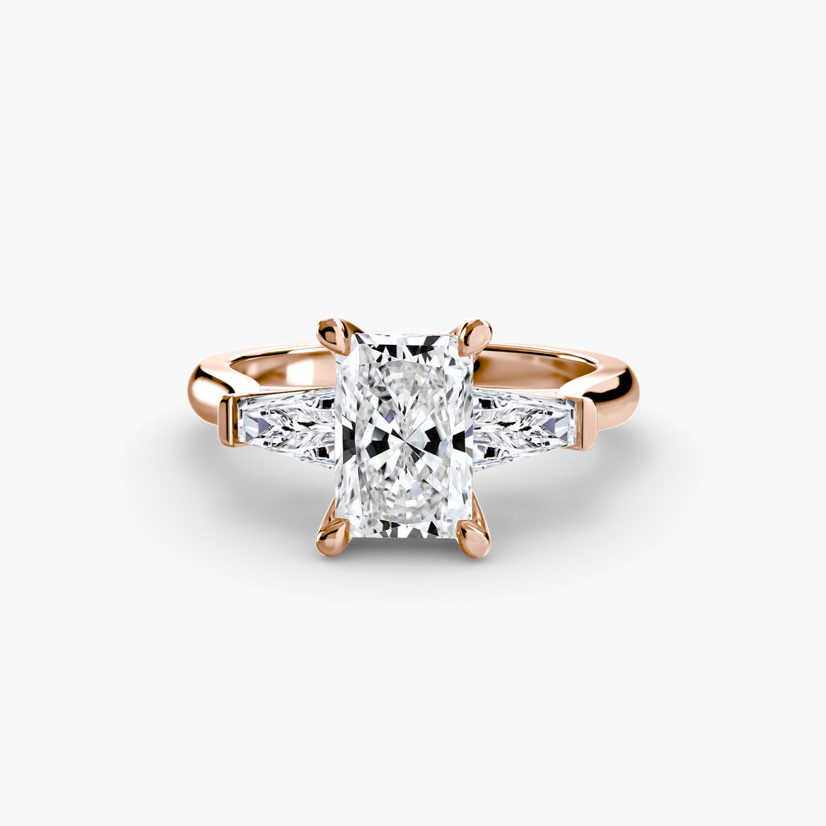 Baguette Three-Stone Engagement Ring – The Solène