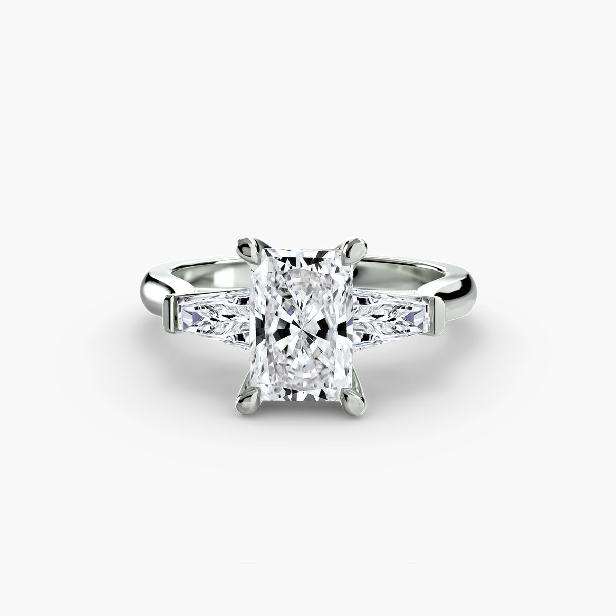 Baguette Three-Stone Engagement Ring – The Solène