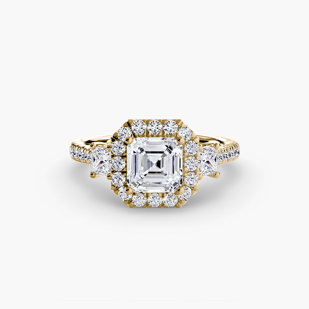 Halo Pavé Engagement Ring – The Marielle