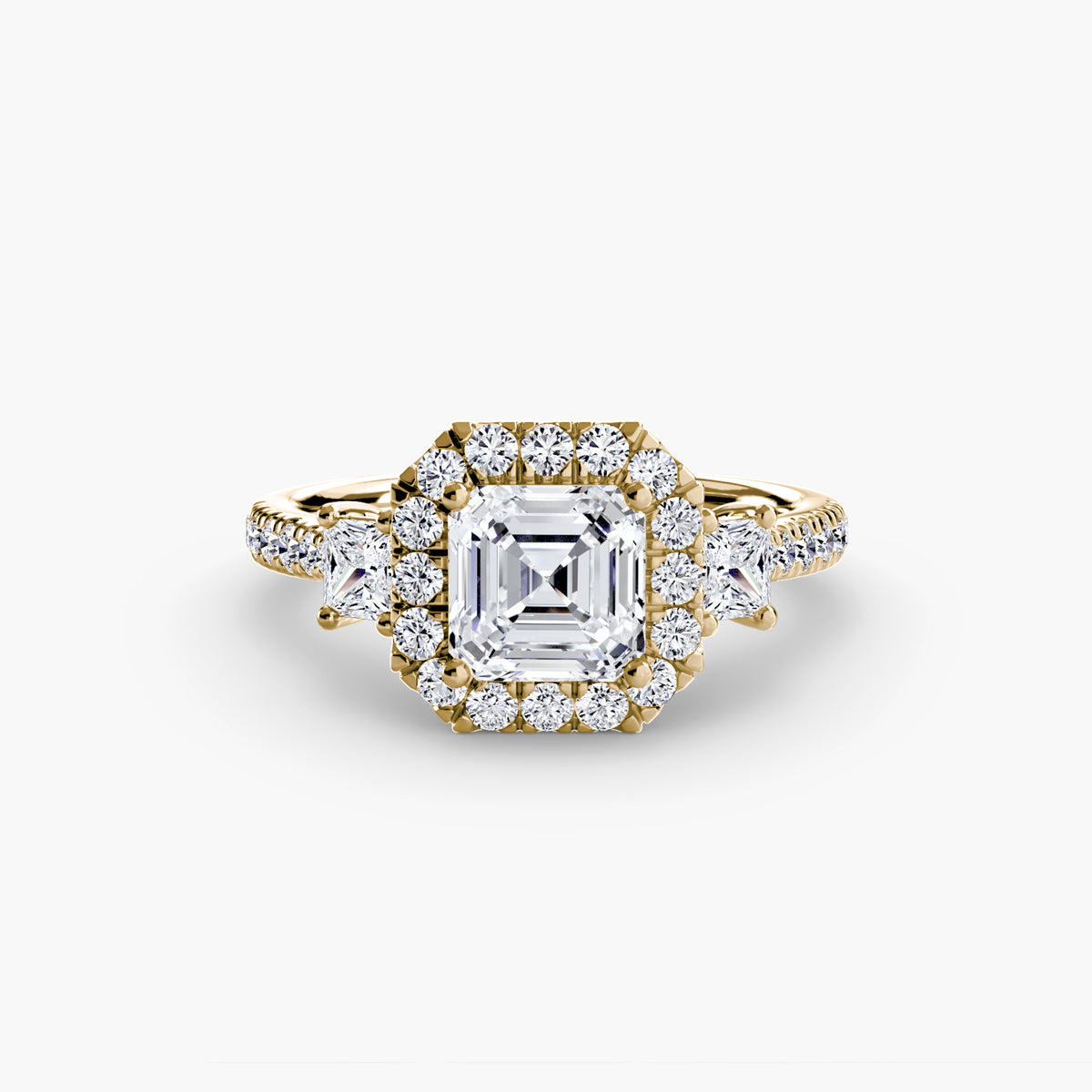 Halo Pavé Engagement Ring – The Marielle