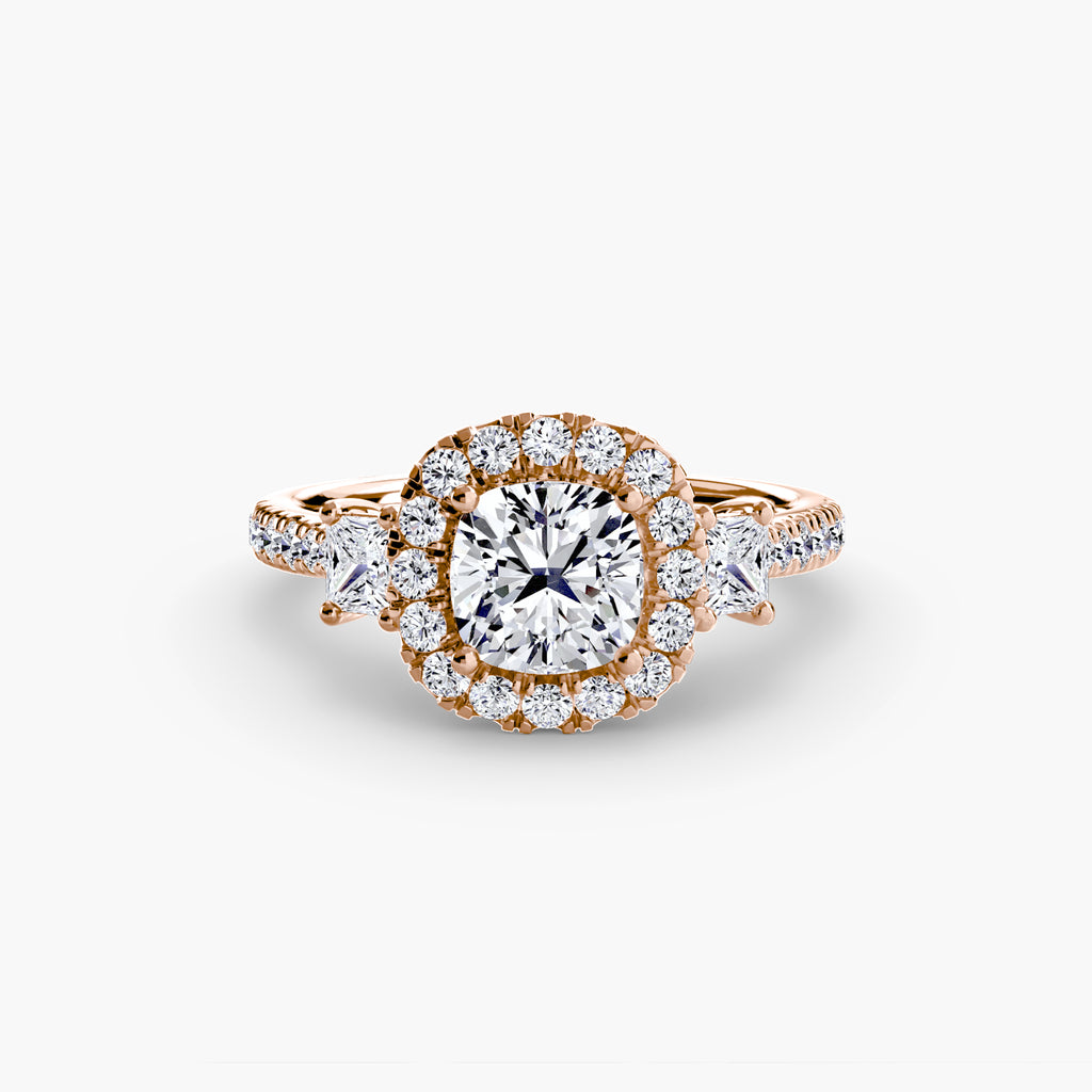 Halo Pavé Engagement Ring – The Marielle