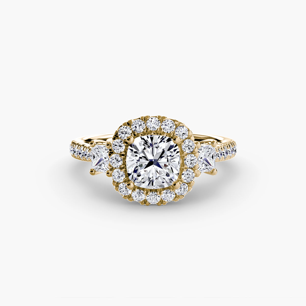 Halo Pavé Engagement Ring – The Marielle