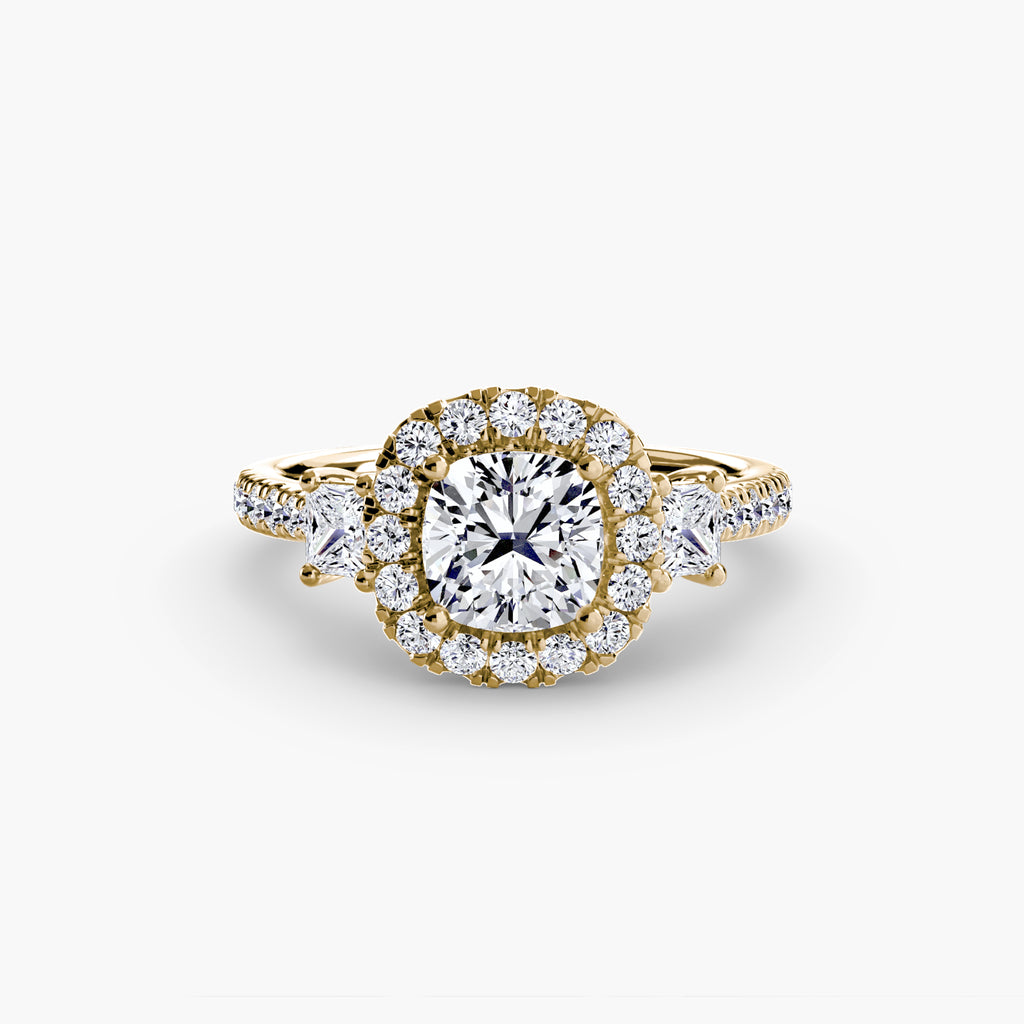 Halo Pavé Engagement Ring – The Marielle
