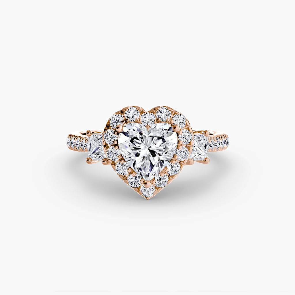 Halo Pavé Engagement Ring – The Marielle