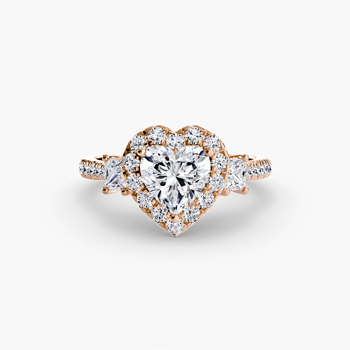 Halo Pavé Engagement Ring – The Marielle