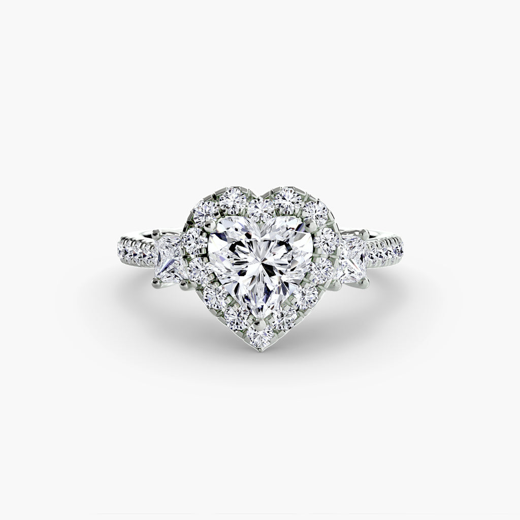 Halo Pavé Engagement Ring – The Marielle