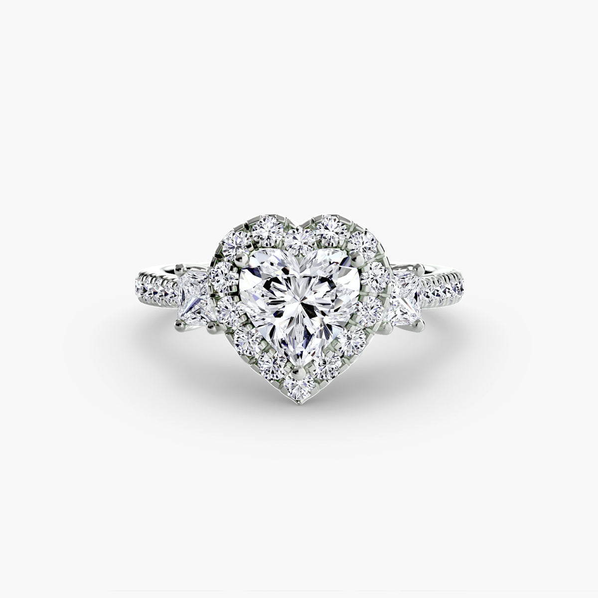 Halo Pavé Engagement Ring – The Marielle
