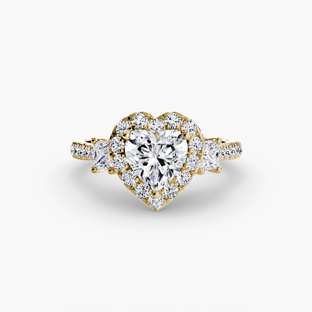Halo Pavé Engagement Ring – The Marielle