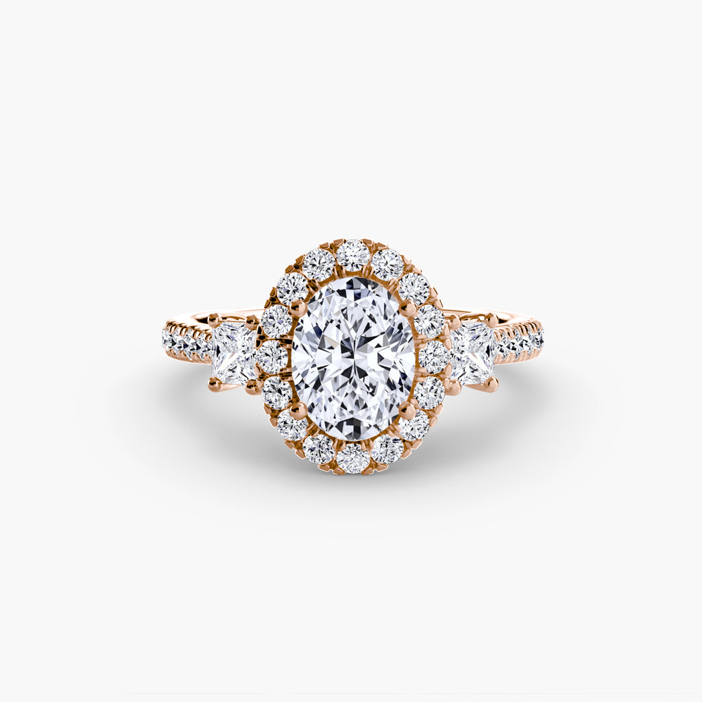 Halo Pavé Engagement Ring – The Marielle