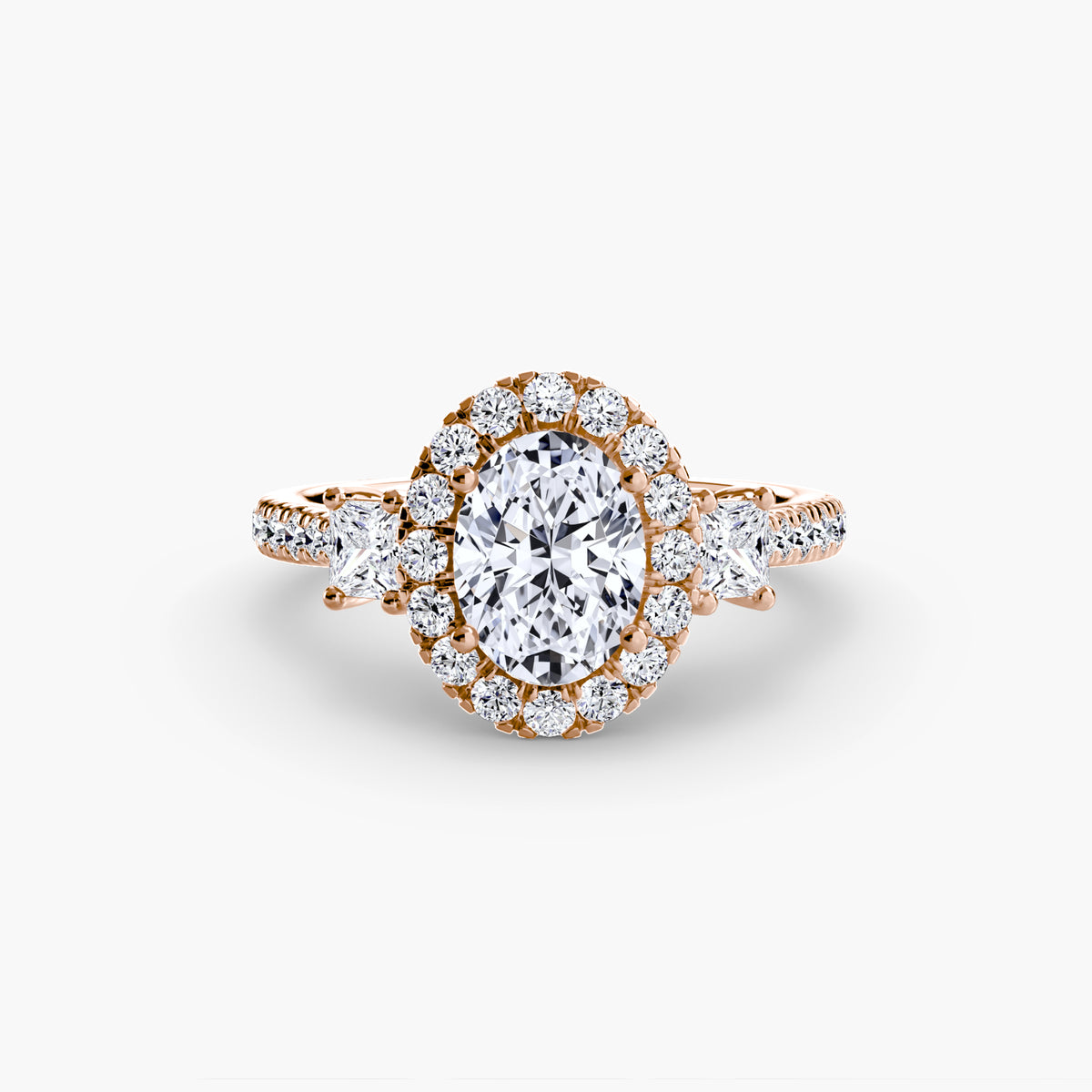 Halo Pavé Engagement Ring – The Marielle