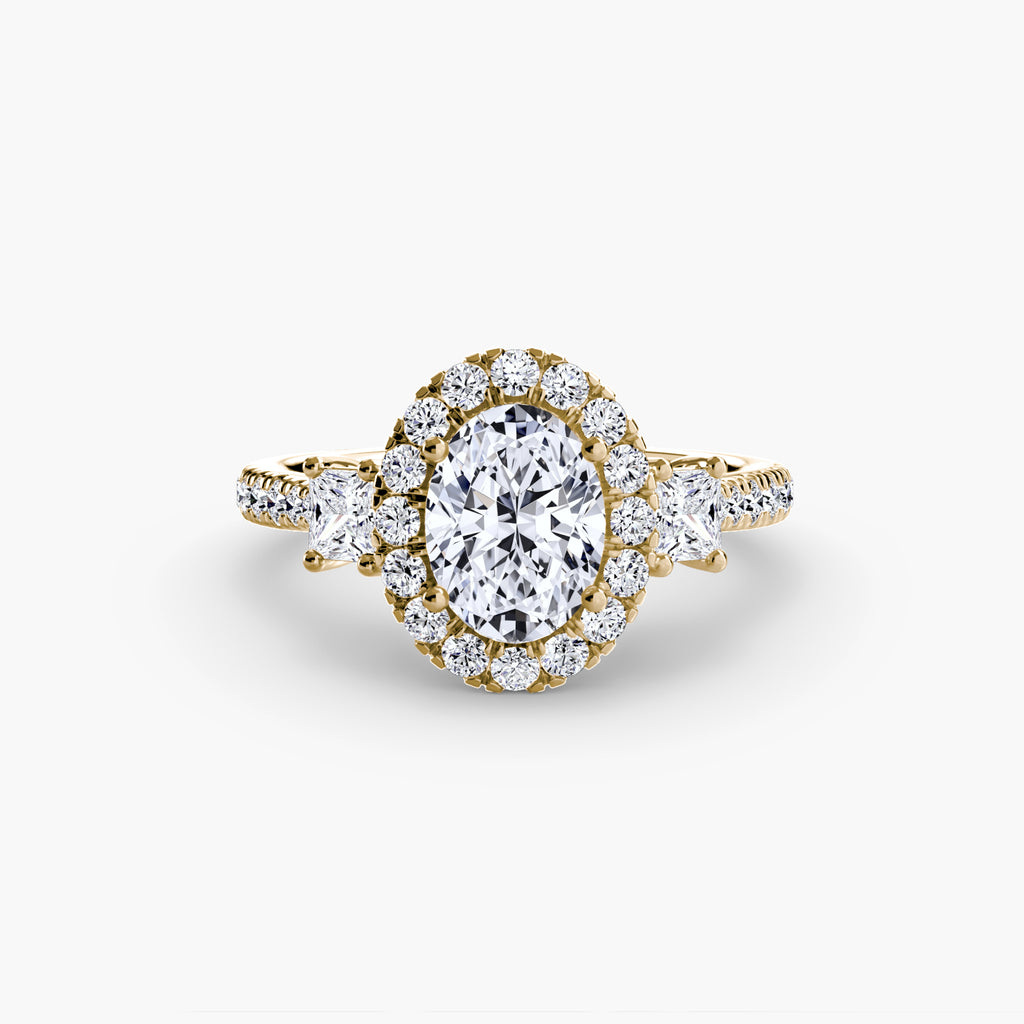 Halo Pavé Engagement Ring – The Marielle