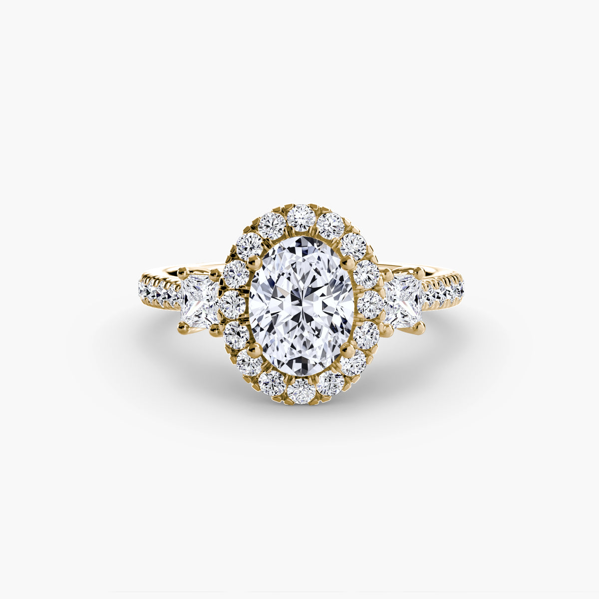 Halo Pavé Engagement Ring – The Marielle