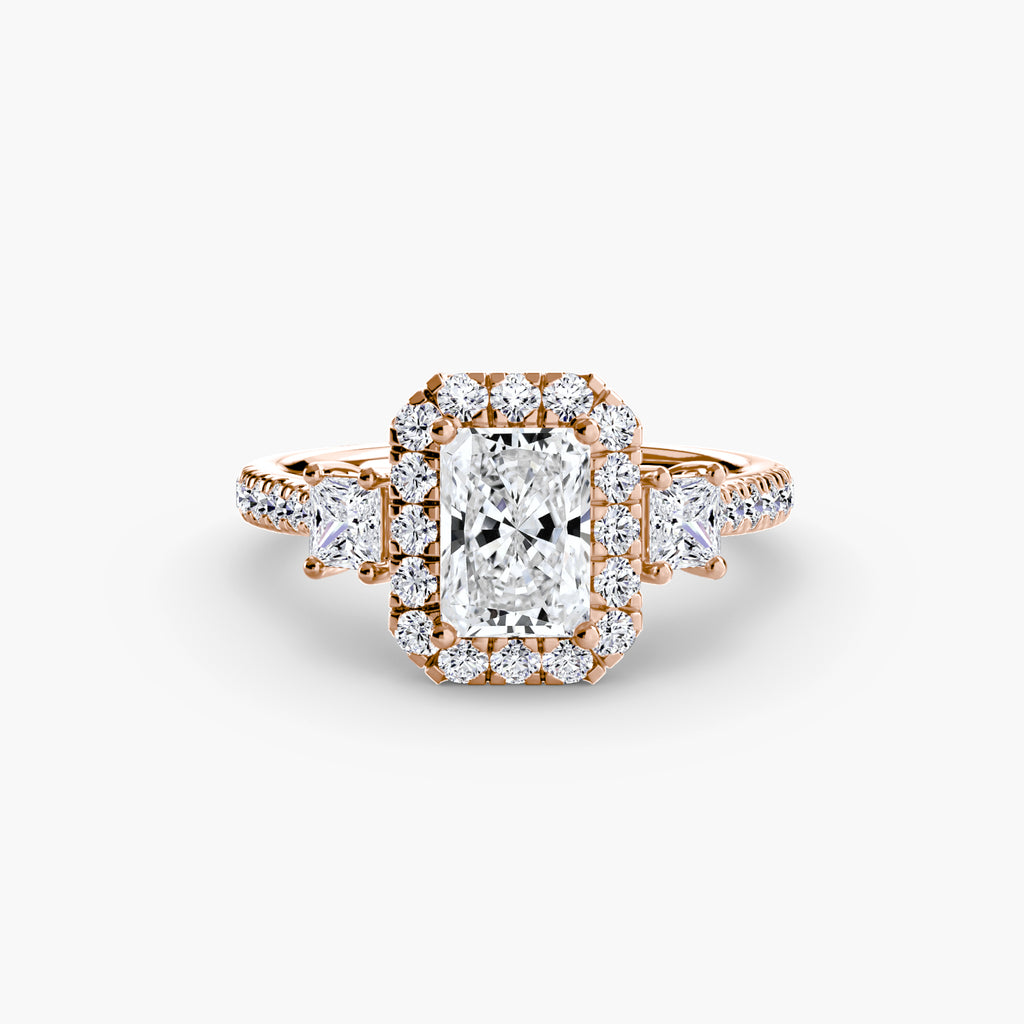 Halo Pavé Engagement Ring – The Marielle